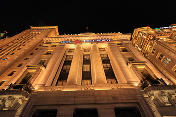 Waterfront colonial style buildings Located in The Bund (Waitan) Shanghai, China.