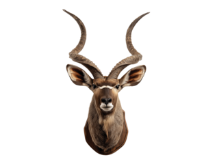 Hunting trophy mount board isolated on transparent background, Clipart png
