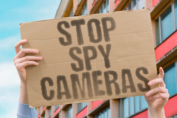 “Stop Spy Cameras” resistance against surveillance and the defense of human rights. activism...