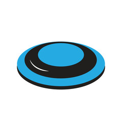 frisbee  logo icon illustration flat