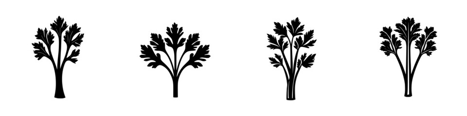 Artistic depiction of various green vegetable silhouettes in a minimalist black-and-white style