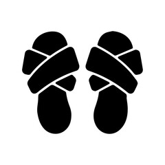Fashionable shoes sandals for home use slippers in vector art
