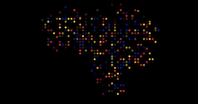 Emerging Venezuela Map From Circles