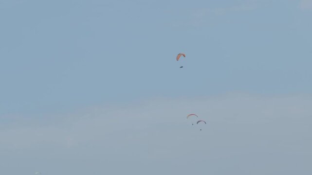 Paragliders in the Sky