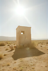sand castle in the desert