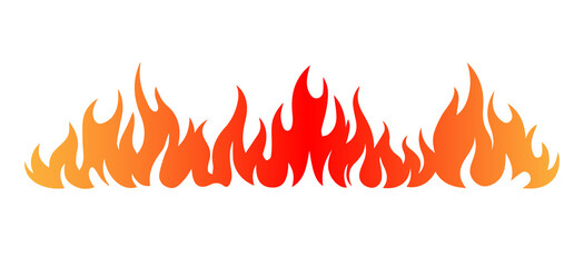vector illustration of fire flames © Ajimul
