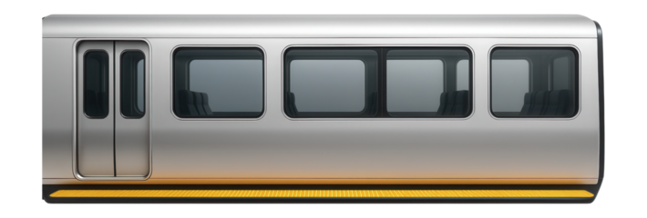 Passenger train car with tactile guide paths on the floor