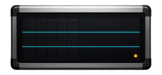 Wall-mounted electronic schedule board with segmented display sections