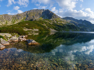 Mountain Lake with Rocky Shoreline