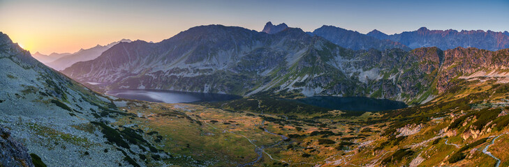 Mountain Landscape at Sunrise