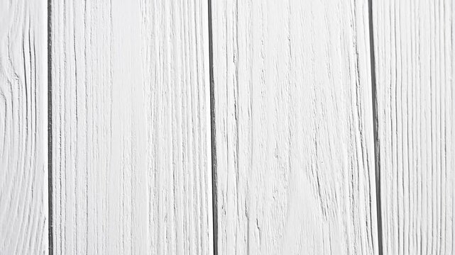 Weathered white wooden surface displaying prominent knots, pronounced grain lines, textural patterns wood video 4k