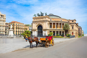 Teatro Politeama Garibaldi theater in Palermo, Sicily