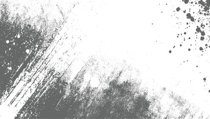 Distressed grey grunge texture with splatters vector