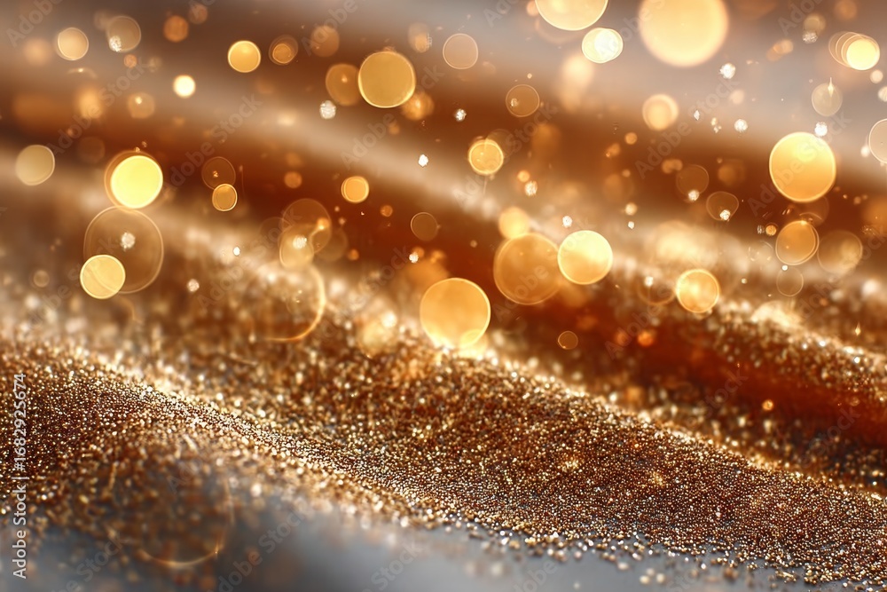 Poster abstract festive luxury background with bokeh effect and glittering sparkles for modern design