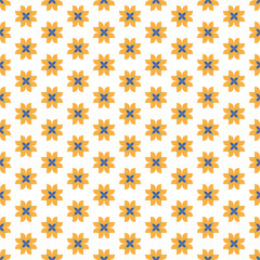 Abstract seamless floral pattern with decorative flowers illustration