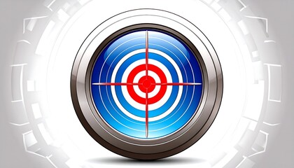 A high-resolution illustration featuring a stylized target icon. 