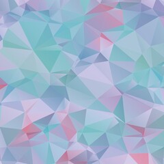 Fototapeta premium Abstract Geometric Polygon Background in pastel, colorful tones. Modern texture, ideal for digital design presentations, websites, packaging, branding, and creative projects.