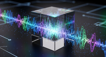 Abstract Digital Data Visualization with Cube.