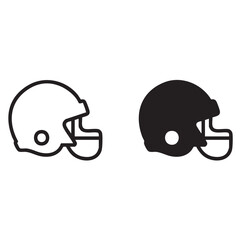 Football helmet icon vector illustration
