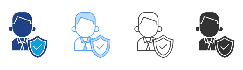 Integrity Icon Set Multiple Style Collection