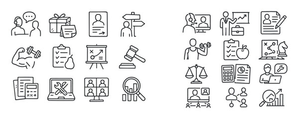 Hand-Drawn Service Icons