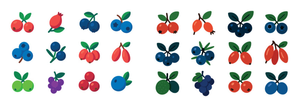 Wild Fruit Icon Set