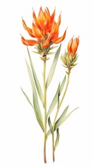 Illustration botanical flowers drawing.