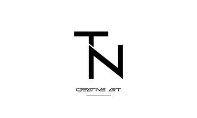 NT, TN, N, T abstract letters logo monogram