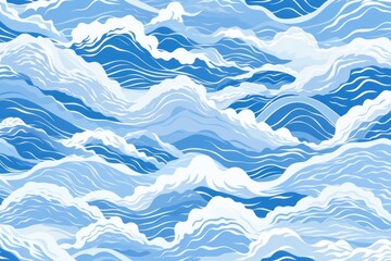 Obraz premium Sea wave pattern backgrounds outdoors.