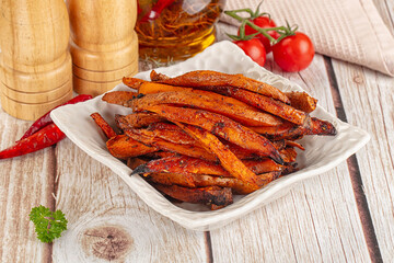 Homemade cuisine - baked sweet batat