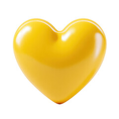 A shiny yellow heart on a black background a simple graphic design element