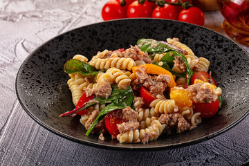 Italian pasta salad with tuna