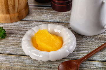 Golden Ghee melted homemade butter