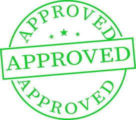 Approved stamp seal icon.approved rubber stamp icon isolated on white background. approved stamp circle graphic guarantee seal certification document approval stamp icon vector.