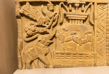 historic sacred stone holy artifact preserved at indoor