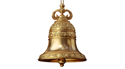 Bell, ancient bell, bell, golden ancient bell cutout, transparent picture, png picture