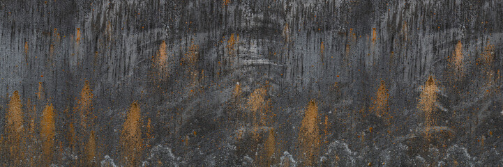 Fototapeta premium Texture of old concrete wall. Concrete wall of dark grey color cement texture background