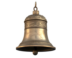Bell, ancient bell, bell, golden ancient bell cutout, transparent picture, png picture