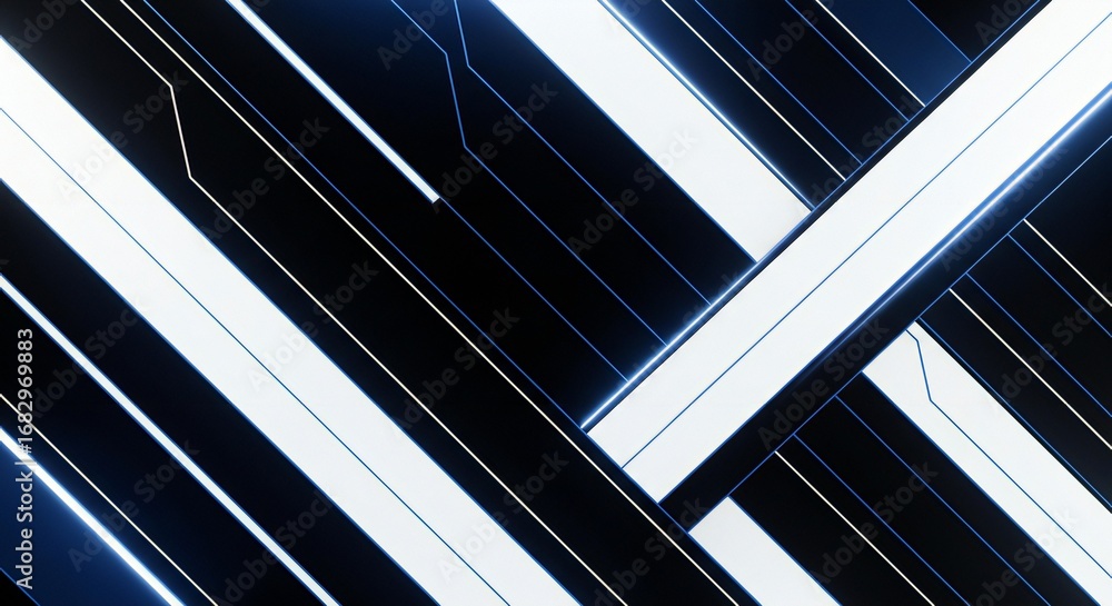 Aufkleber dynamic abstract geometric design with vibrant lines and modern minimalist style perfect for tech an
