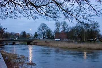 Obraz premium Kołobrzeg, polska. Wieczór w Kołobrzegu