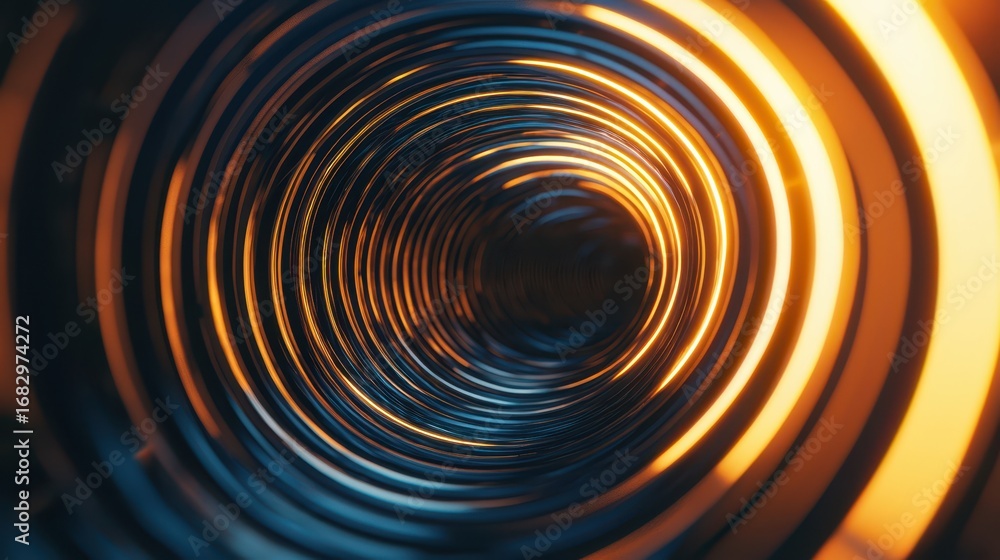 Aufkleber a vibrant spiral tunnel of light and color, showcasing dynamic patterns and depth, creating a mesmer