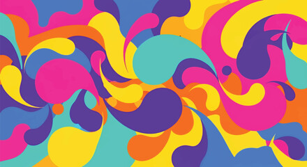 Adobe illustrator artwork vector illustration. Abstract vibrant background with flowing, colorful swirls and organic shapes, perfect for modern designs, web elements, and artistic projects