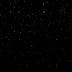 Snow overlay. Falling snowflakes, PNG, white snow on black background for edit photo. PNG Snowfall. Realistic winter effect