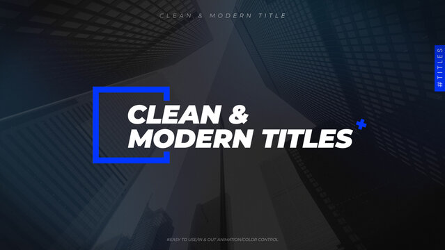 Clean & Modern Title 01