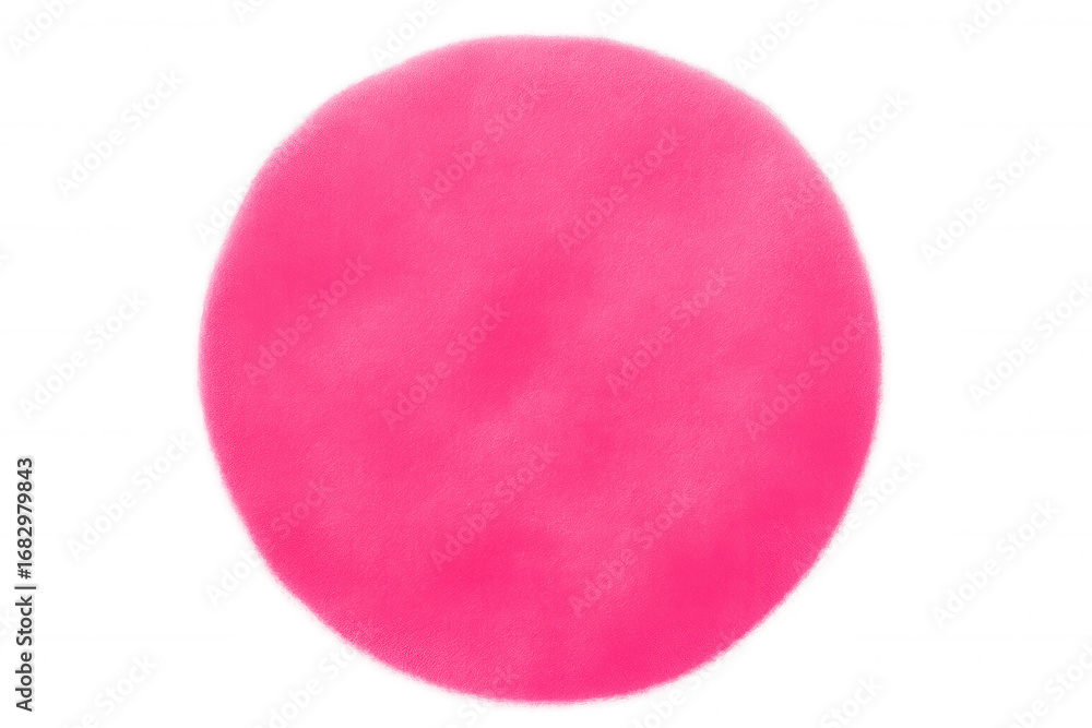 Poster vibrant pink circle on a transparent background, embodying minimalist design and offering versatile 