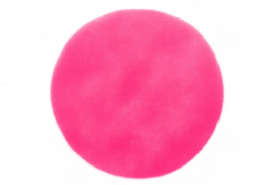 Vibrant pink circle on a transparent background, embodying minimalist design and offering versatile use in various projects - Powered by Adobe
