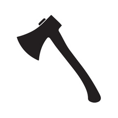 Axe silhouette black and white vector icon