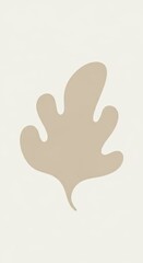 Obraz premium Oak leaf outline isolated on white background for graphic design