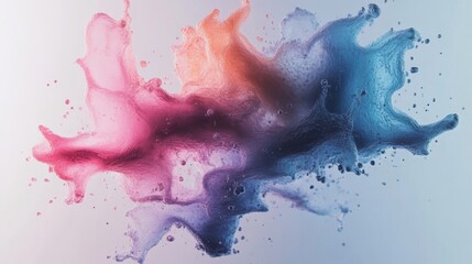 Fototapeta premium Vibrant Abstract Liquid Art with Rotating Splashes and Gradients for Stunning Visual Effects