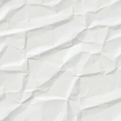 White Crumpled Paper Texture Background